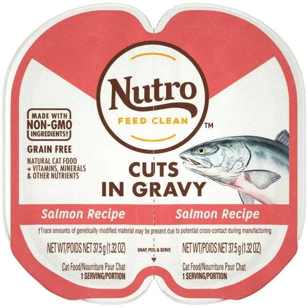 24/2.65 oz. Nutro Perfect Portions Cuts in Gravy Salmon - Health/First Aid